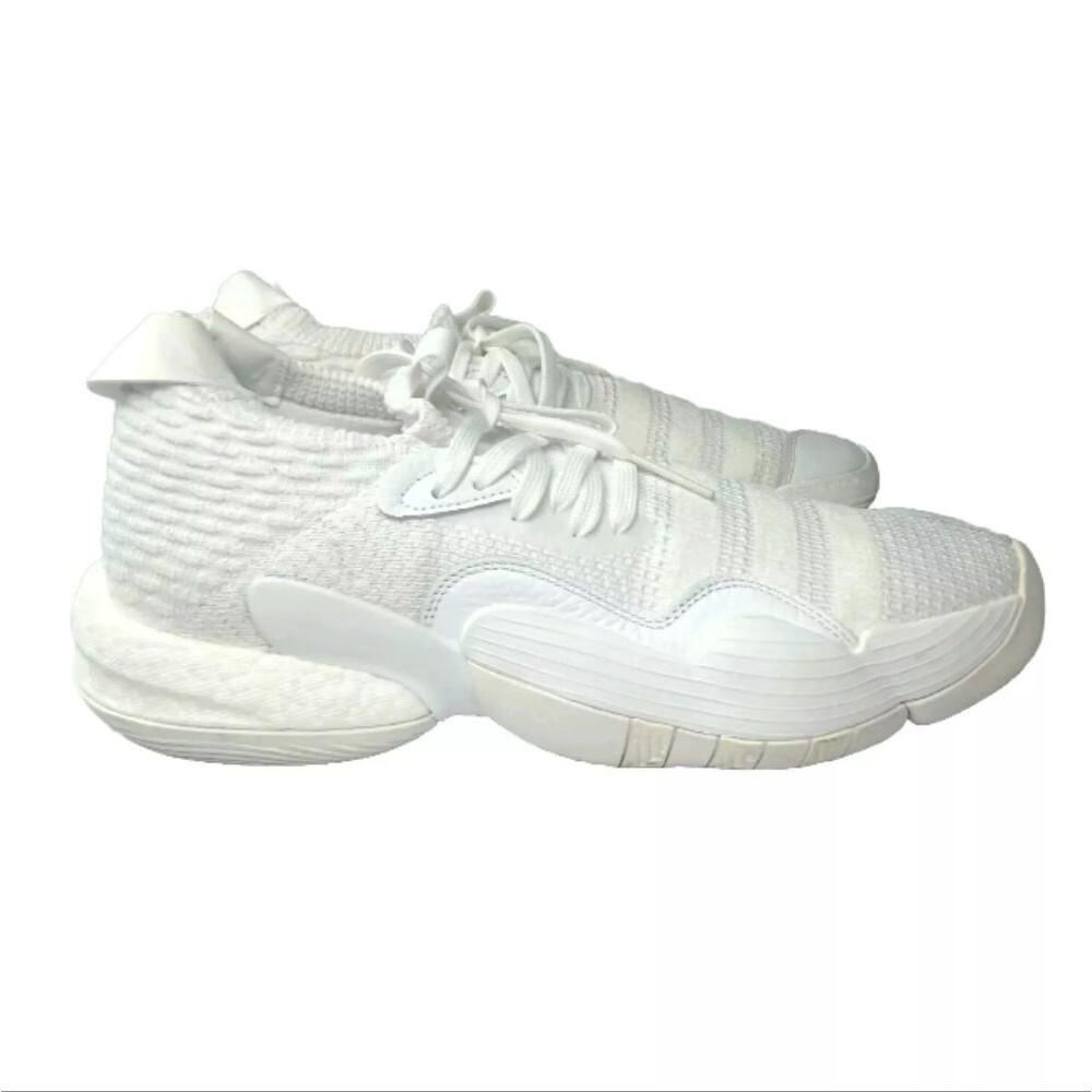 adidas Trae Young 2 Triple White Shoes Men's Size 12~ H03844 `Retail $140